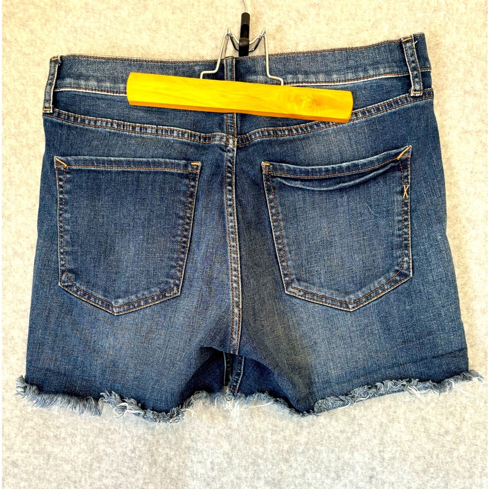 EXPRESS Original MIDI Vintage High Rise Denim Shorts